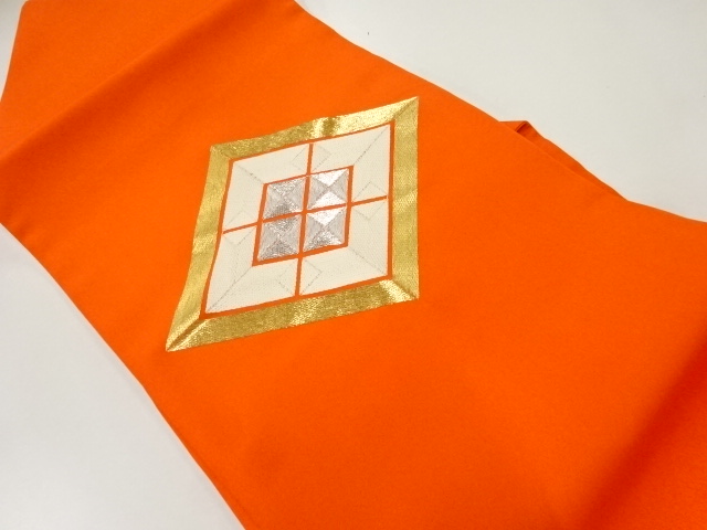 JAPANESE NAGOYA OBI / EMBROIDERY / SHIOZE / RHOMBUS
